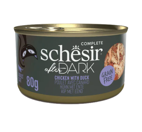 Schesir Cat After Dark Wholefood Κοτόπουλο με Πάπια 80gr