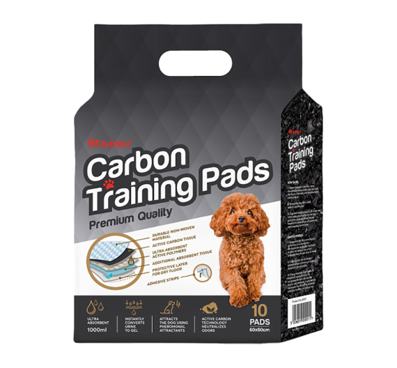 Pet Interest Carbon Training Pads Εκπαιδευτικές Πάνες με Ενεργό Άνθρακα 10τμχ