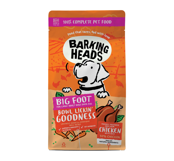 Barking Heads Big Foot Bowl Lickin’ Goodness Chicken - Large Breed 12kg