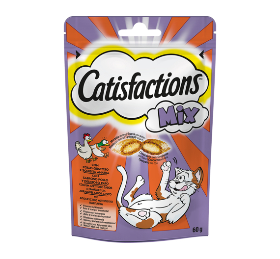 Catisfactions Mix Κοτόπουλο & Πάπια 60gr