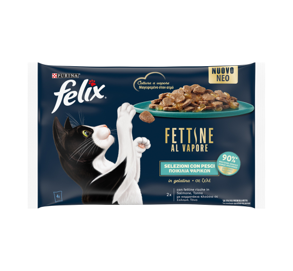 Felix Deliciously Sliced Ποικιλία Ψαρικών σε Ζελέ 4x80gr