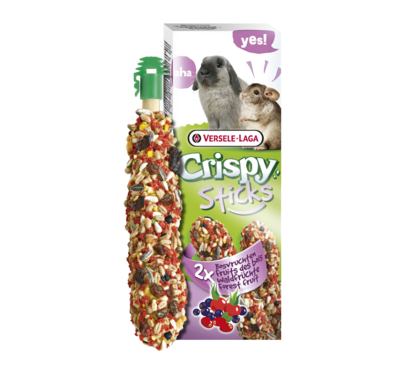 Versele Laga Crispy Sticks Rabbits/Chinchilla Forest Fruits 2x55gr
