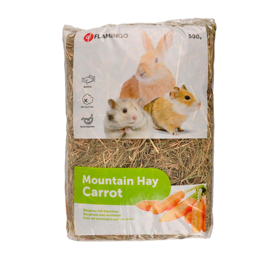Flamingo Mountain Hay with Carrots 500gr
