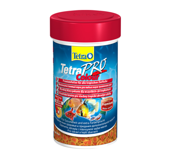 Tetra Pro Colour Τροφή για Τροπικά Ψάρια σε Τραγανές Νιφάδες 22g/100ml