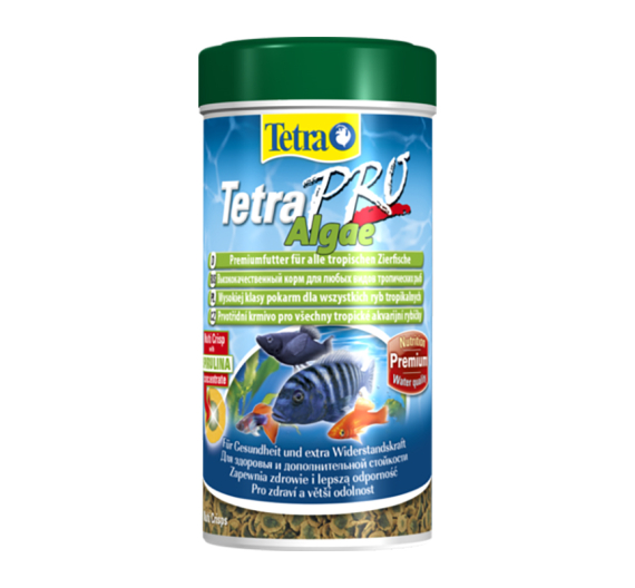 Tetra Pro Spirulina Τροφή για Τροπικά Ψάρια σε Τραγανές Νιφάδες 55g/250ml