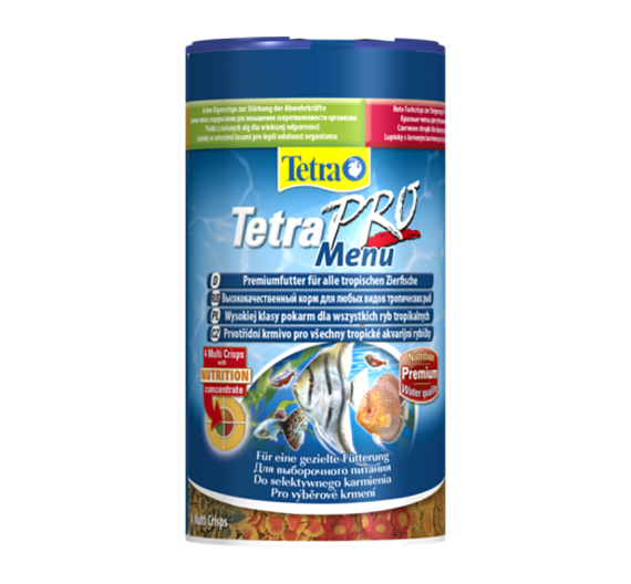 Tetra Pro Menu Crisps Τροφή για Τροπικά Ψάρια σε Τραγανές Νιφάδες 64g/250ml