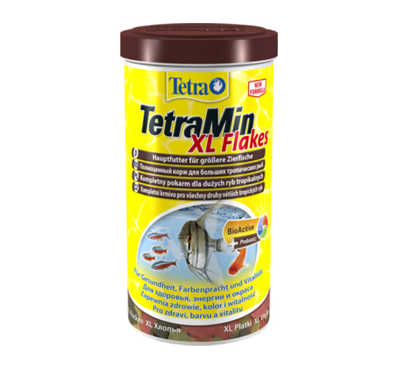 Tetra Min XL Flakes Τροφή για Τροπικά Ψάρια σε Νιφάδες 160g/1L