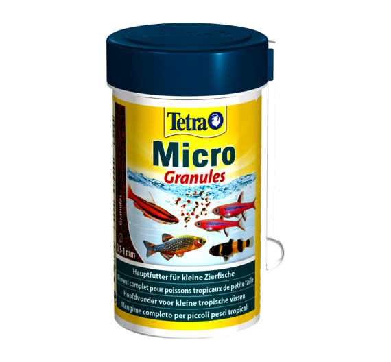Tetra Micro Granules Τροφή για Μικρά Τροπικά Ψάρια σε Κόκκους 100ml