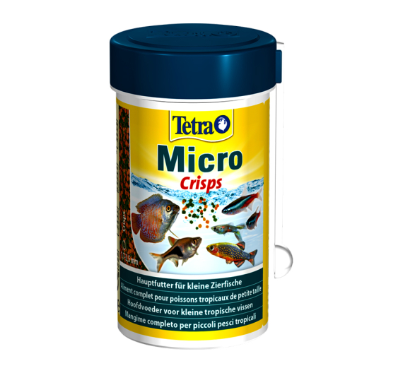 Tetra Micro Crisps Τροφή για Μικρά Τροπικά Ψάρια σε Τραγανές Νιφάδες 100ml