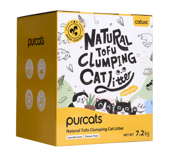 Cature Pure Tofu Clumping Cat Litter Milky Scent 18L