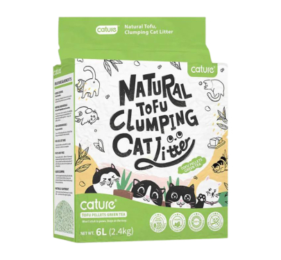 Cature Pure Tofu Clumping Cat Litter Green Tea Scent 6L
