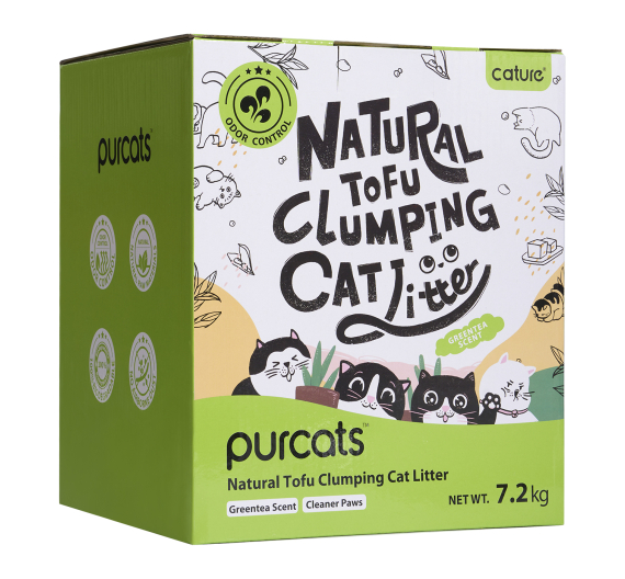 Cature Pure Tofu Clumping Cat Litter Green Tea Scent 18L