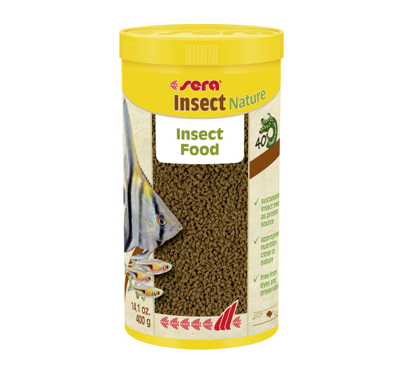 Sera Insect Nature 1.5mm Τροφή για Τροπικά Ψάρια σε Κόκκους 1000ml