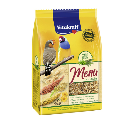 Vitakraft Menu Vital Life Τροφή για Εξωτικά Πουλιά 500gr Vitakraft Menu Vital Life Τροφή για Εξωτικά Πουλιά 500gr