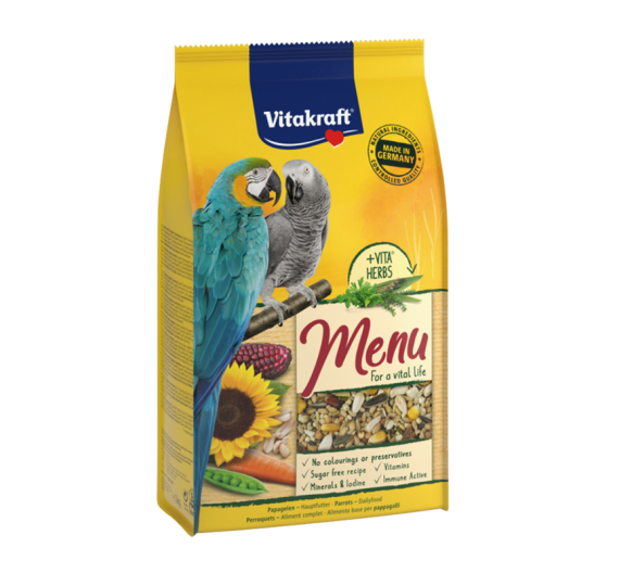 Vitakraft Menu Vital Life Τροφή για Μεγάλους Παπαγάλους 1kg