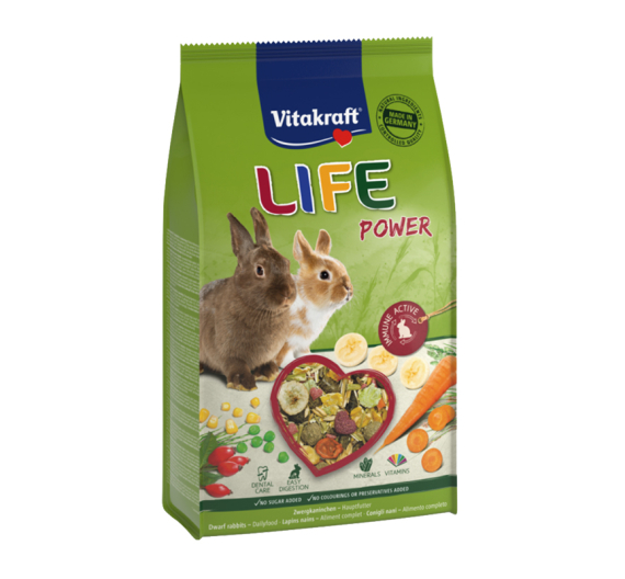 Vitakraft Life Power Τροφή για Κουνέλια 600gr