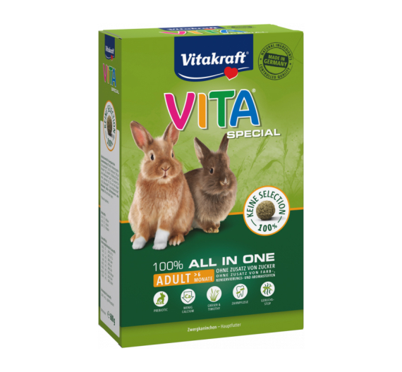 Vitakraft Vita Special Adult Τροφή για Ενήλικα Κουνέλια 600gr