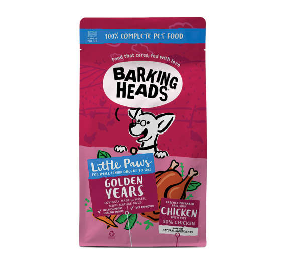 Barking Heads Little Paws Golden Years Chicken 1.5kg