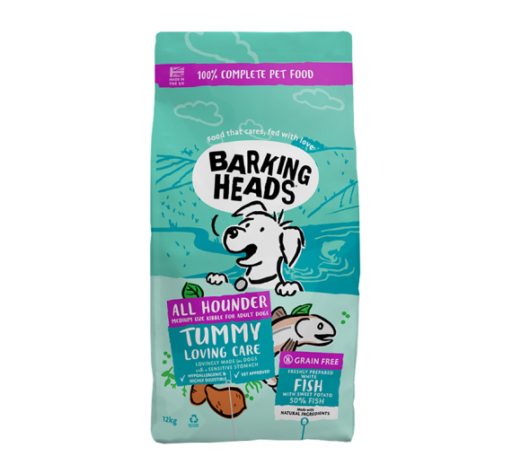 Barking Heads Tummy Lovin Care Fish 12kg