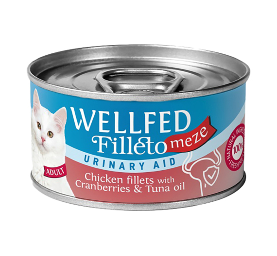 Wellfed Filleto Meze Adult Chicken & Cranberries Urinary Aid 70gr