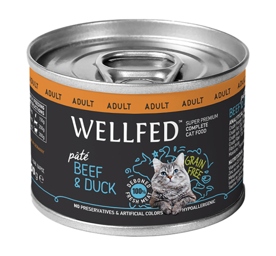 Wellfed Beef & Duck 200gr