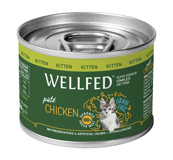 Wellfed Kitten Chicken 200gr