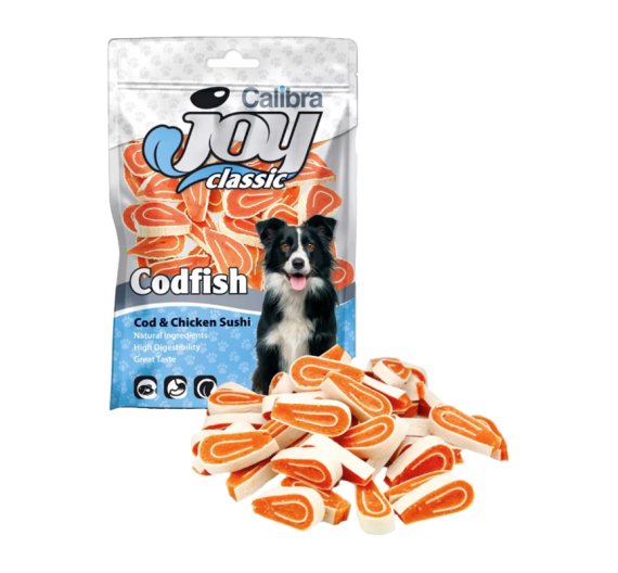 Calibra Joy Dog Classic Cod & Chicken Sushi 80gr