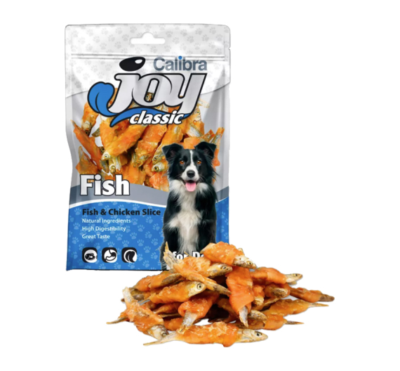 Calibra Joy Dog Classic Fish & Chicken Slices 80gr