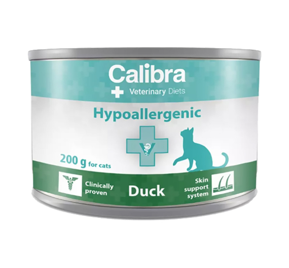 Calibra Vet Cat Can Hypoallergenic Duck 200gr