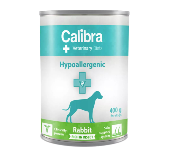 Calibra Vet Dog Can Hypoallergenic Rabbit & Insects 400gr