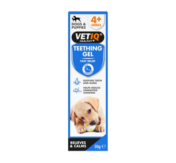 VetIQ Teething Gel 50gr Ανακούφιση των Ούλων