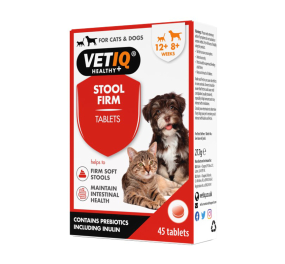 VetIQ Stool Firm Cats & Dogs 45tabs