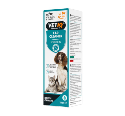 VetIQ Ear Cleaner 100ml Διάλυμα για Καθαρισμό Αυτιών