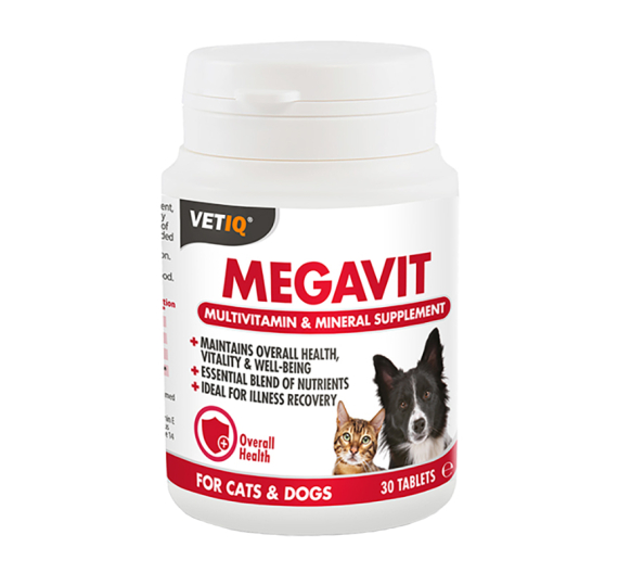 VetIQ Megavit Cats & Dogs Πολυβιταμινούχο 30tabs