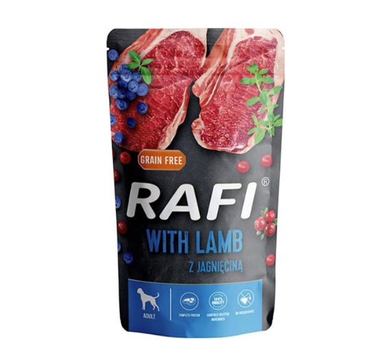 Rafi Dog Adult Πατέ με Αρνί, Μύρτιλο & Κράνμπερι 500gr