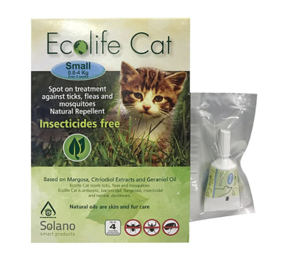 Ecolife Αντιπαρασιτική Αμπούλα 1x0.4ml για Γάτες 0.8-4kg