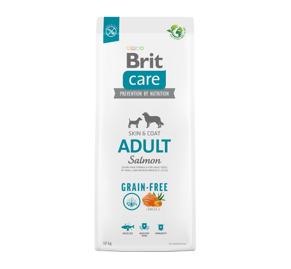 Brit Care Grain Free Dog Adult Small & Medium Salmon 12kg