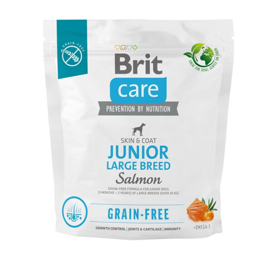 Brit Care Grain Free Dog Junior Large Salmon 1kg