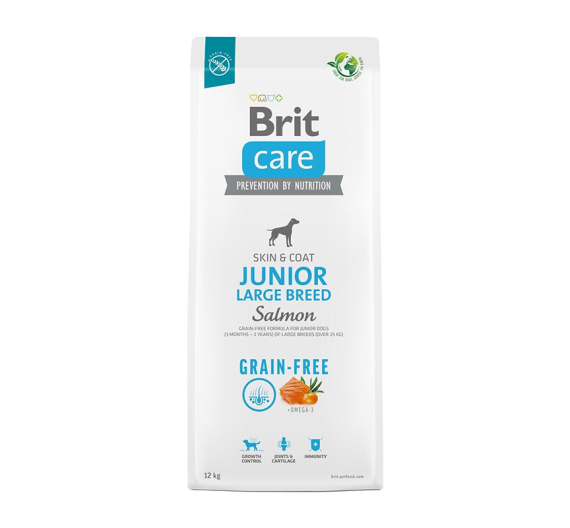 Brit Care Grain Free Dog Junior Large Salmon 12kg