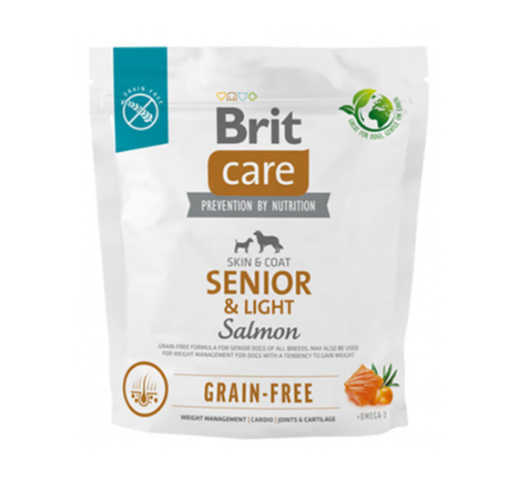 Brit Care Grain Free Dog Senior & Light Salmon 1kg