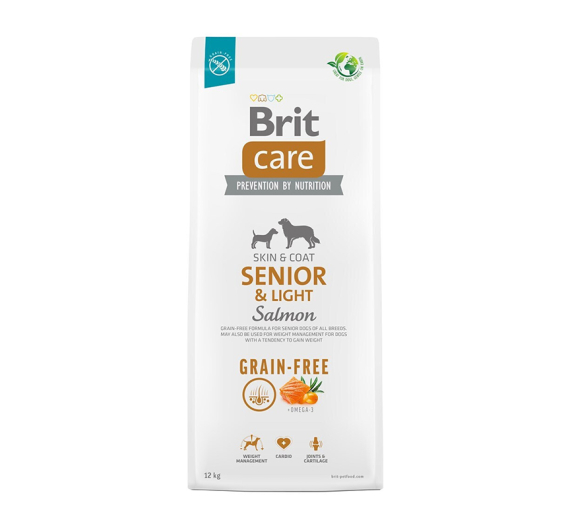 Brit Care Grain Free Dog Senior & Light Salmon 12kg