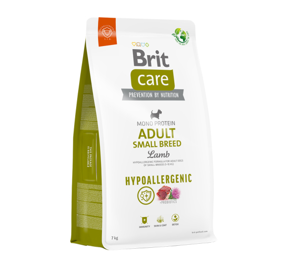 Brit Care Hypoallergenic Dog Adult Small Lamb & Rice 7kg