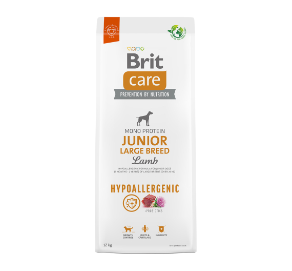 Brit Care Hypoallergenic Dog Junior Large Lamb & Rice 12kg