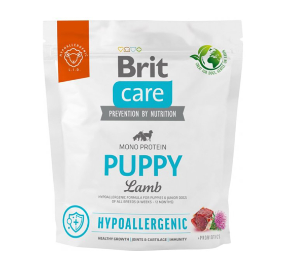 Brit Care Hypoallergenic Dog Puppy Lamb & Rice 1kg