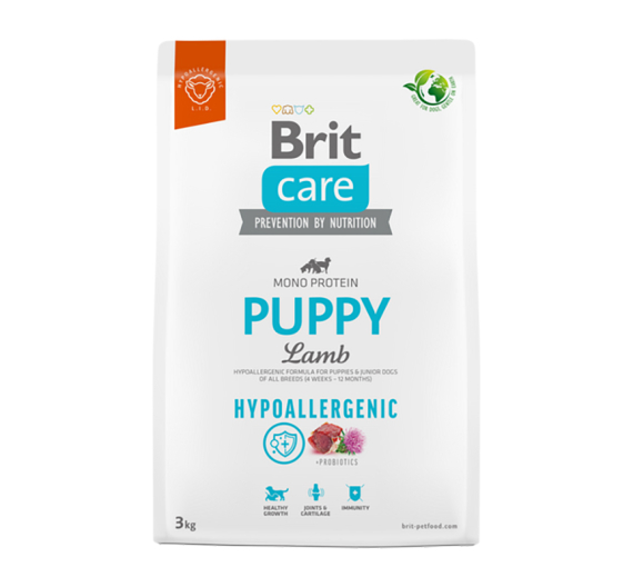 Brit Care Hypoallergenic Dog Puppy Lamb & Rice 3kg