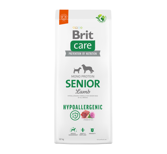 Brit Care Hypoallergenic Dog Senior Lamb & Rice 12kg