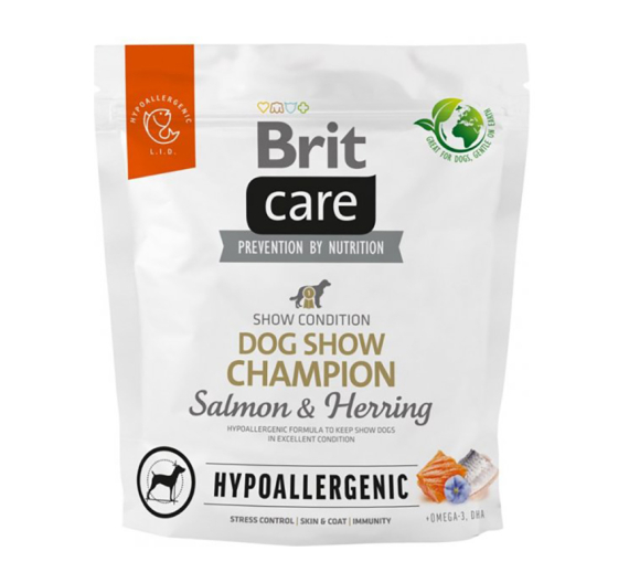 Brit Care Hypoallergenic Dog Adult Show Champion Salmon & Herring 1kg