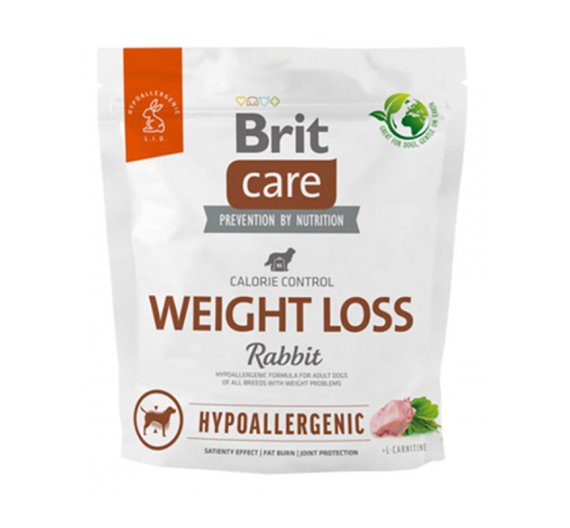 Brit Care Hypoallergenic Dog Adult Weight Loss Rabbit & Rice 1kg