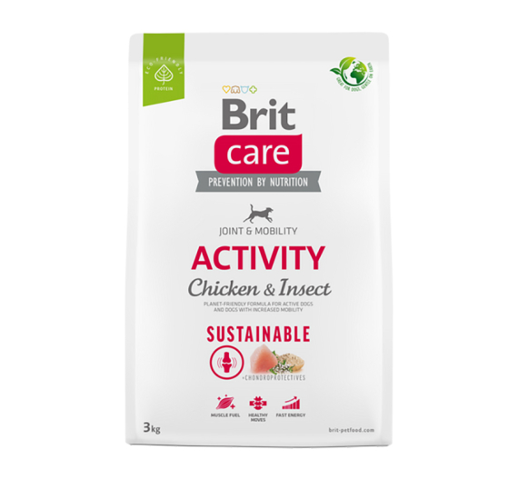 Brit Care Sustainable Dog Adult Activity Chicken & Insect 3kg