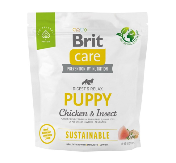 Brit Care Sustainable Dog Puppy Chicken & Insect 1kg